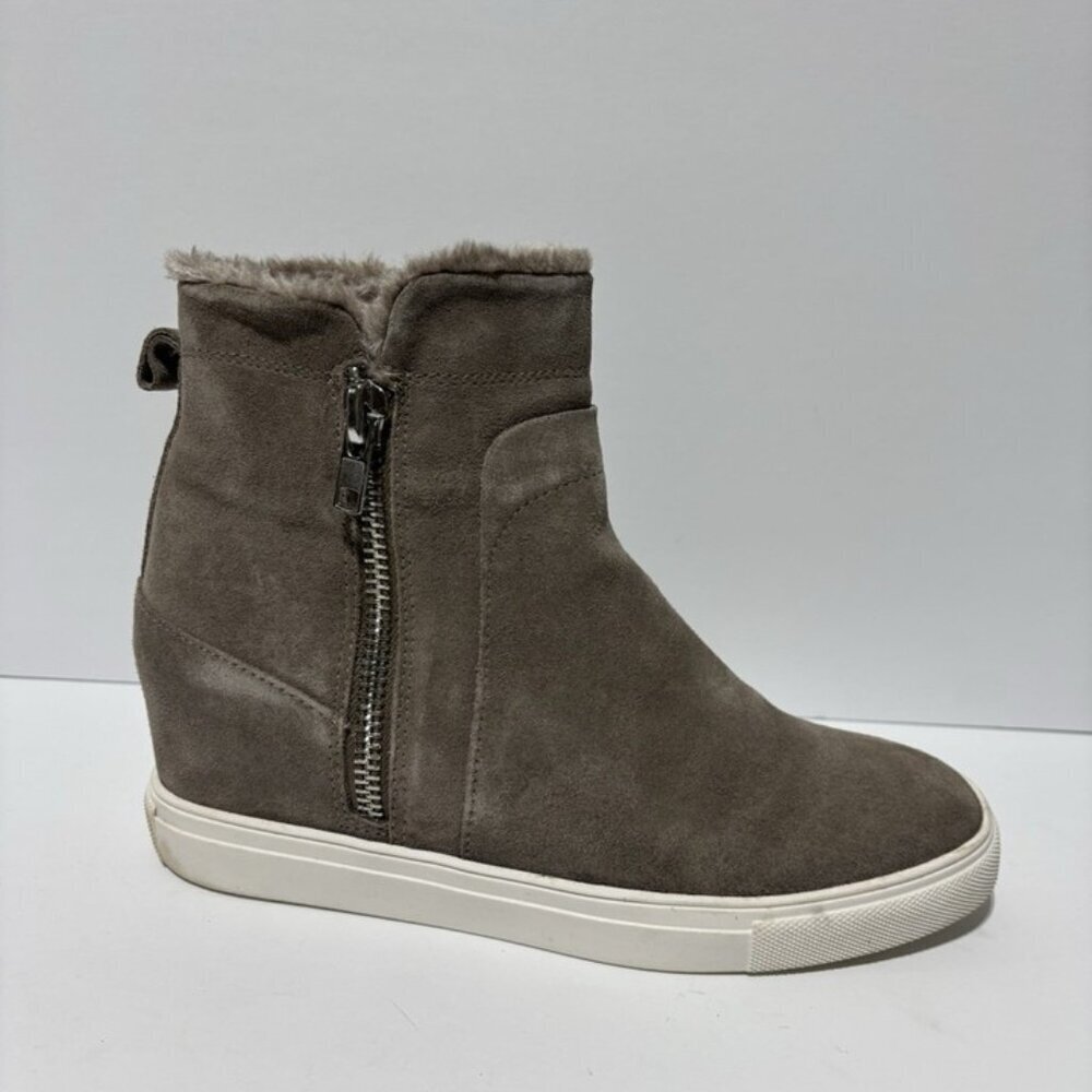 Steven By Steve Madden Women’s Camela Grey Suede Sneakers, Size 8.5 M